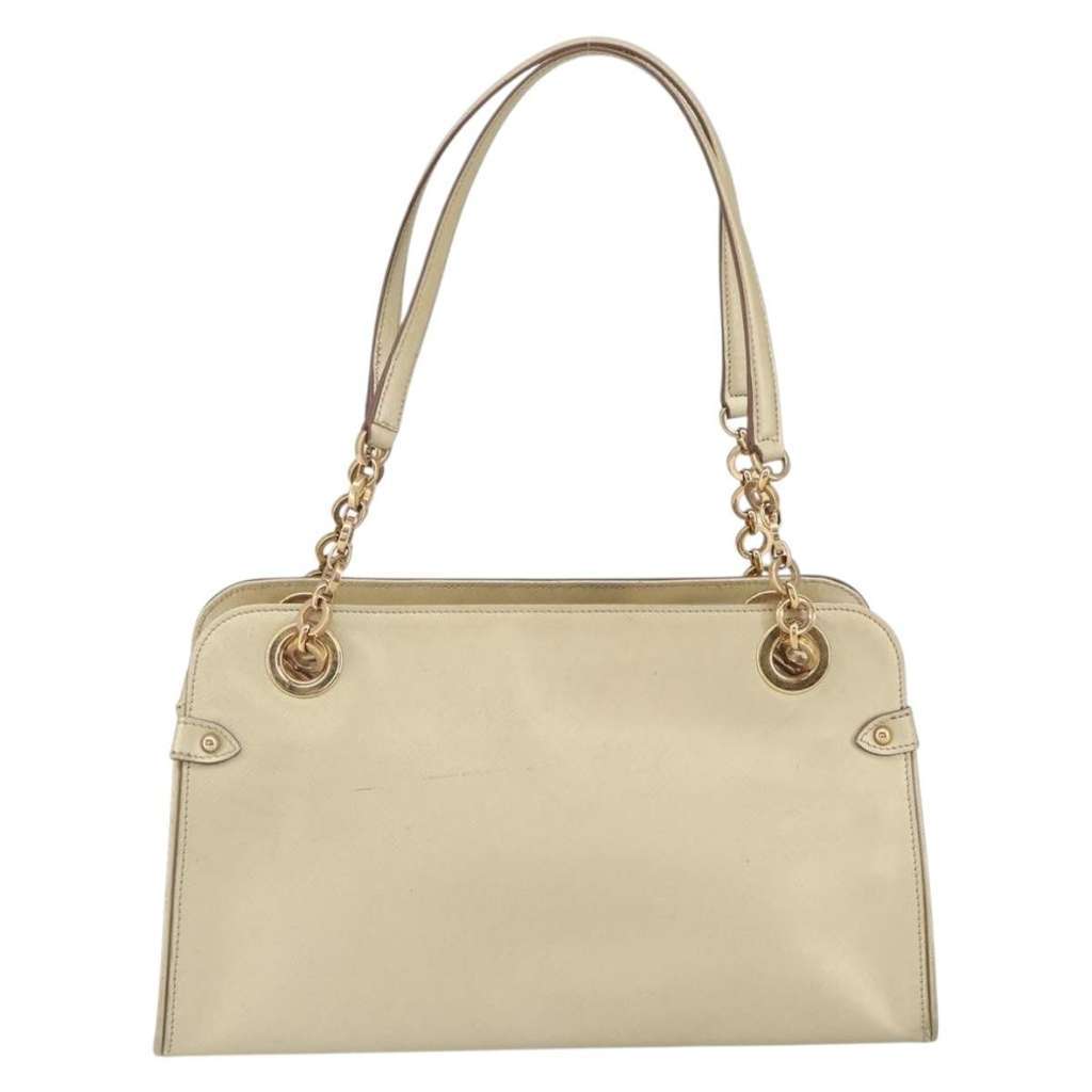 Salvatore Ferragamo Gancini handbag Gold Leather Good condition - Back View