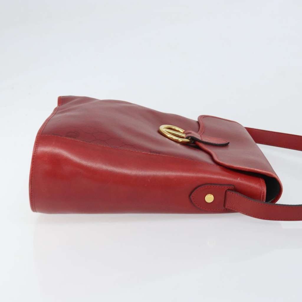 Christian Dior Vintage Honeycomb Shoulder Bag Red Canvas Good condition - Inside View