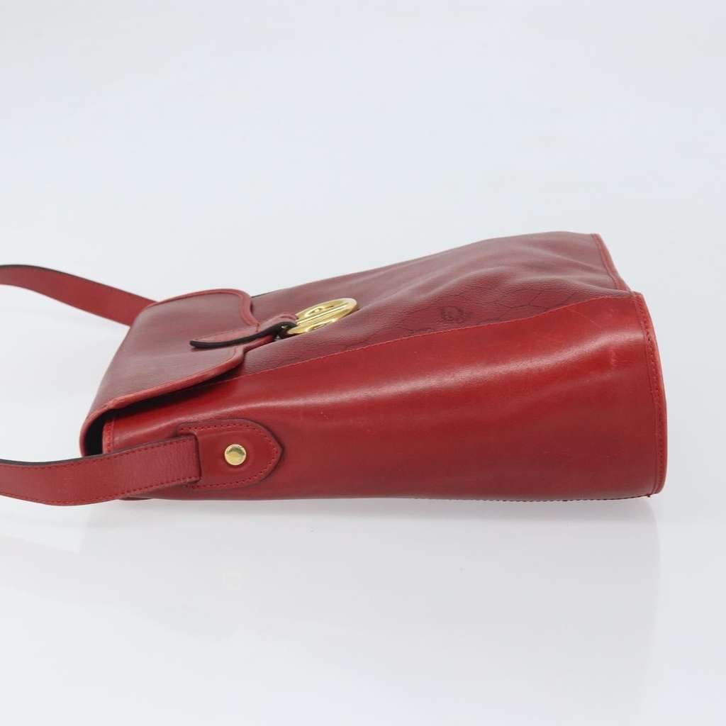 Christian Dior Vintage Honeycomb Shoulder Bag Red Canvas Good condition - Model View