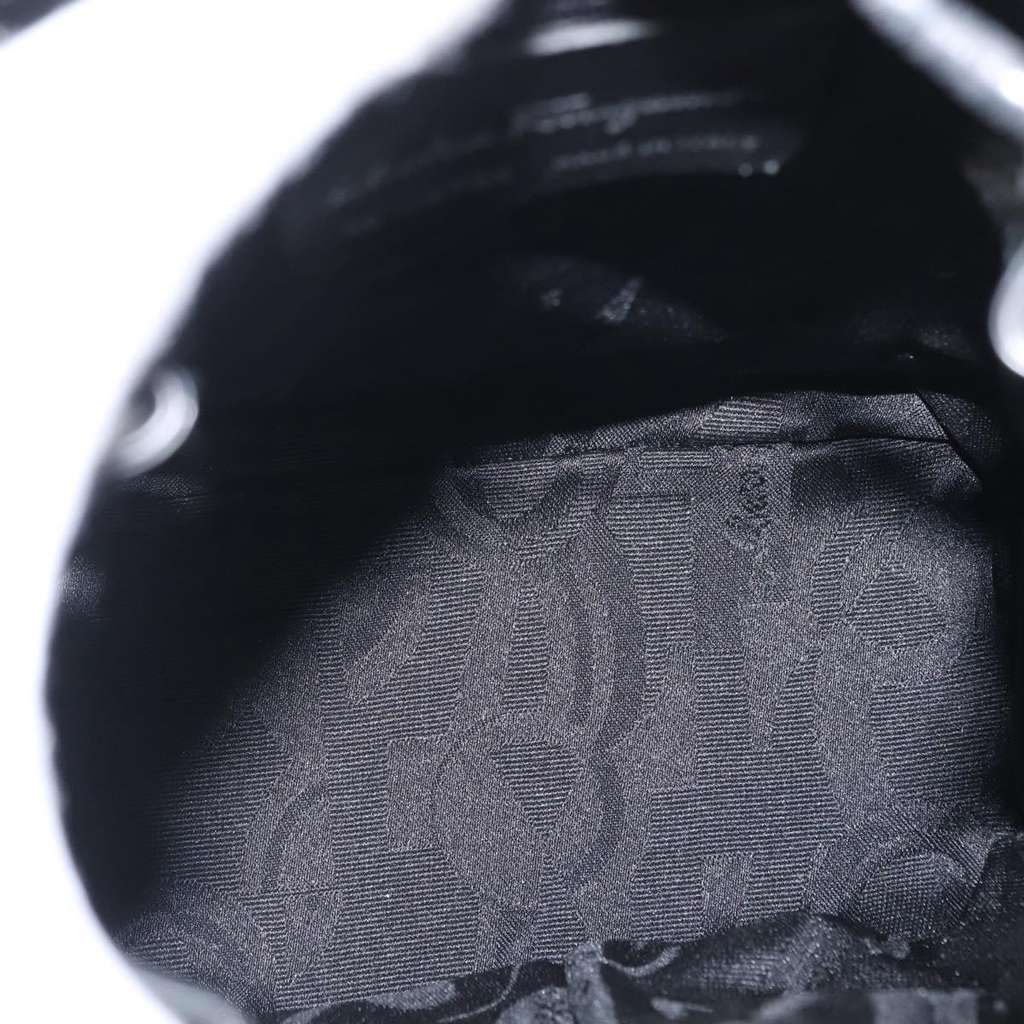 Salvatore Ferragamo Vala Backpack Black Leather Good condition - Box View