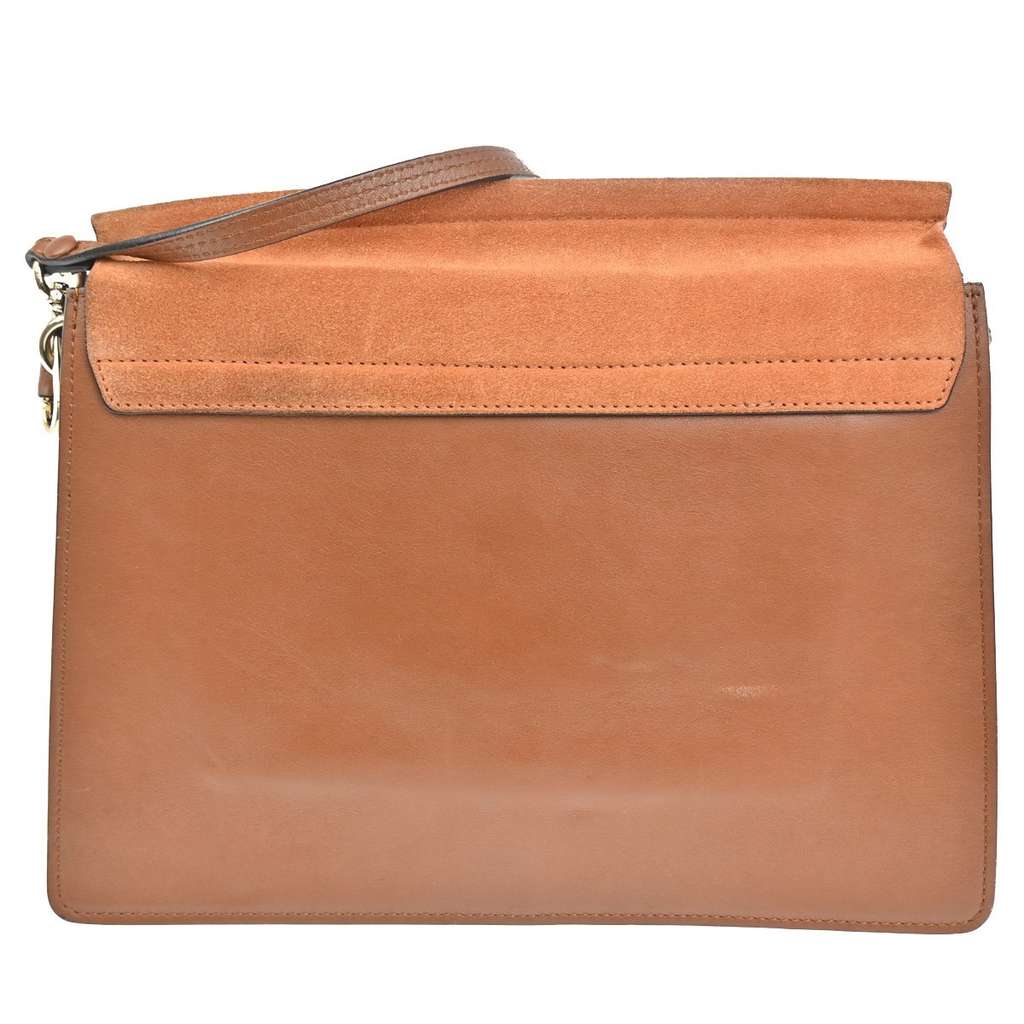 Chloe Faye Shoulder Bag Brown Suede Good condition - Back View