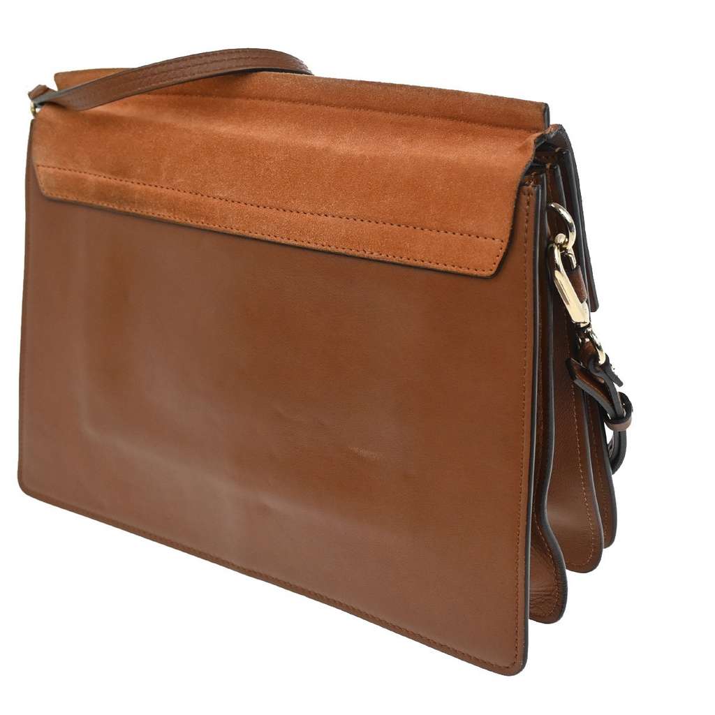 Chloe Faye Shoulder Bag Brown Suede Good condition - Model View