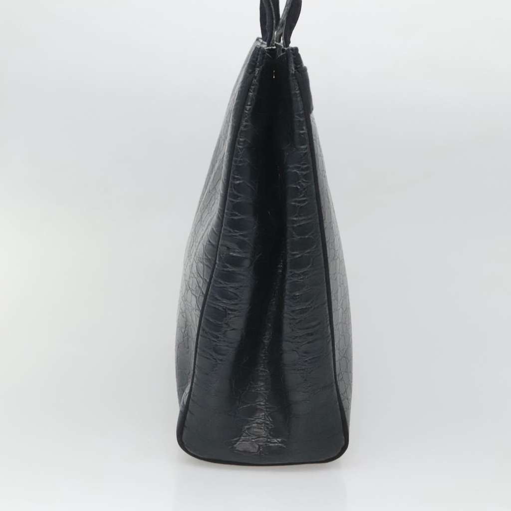 Salvatore Ferragamo Vara shoulder Bag Navy Leather Good condition - Inside View