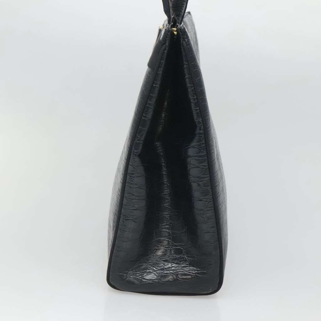 Salvatore Ferragamo Vara shoulder Bag Navy Leather Good condition - Model View