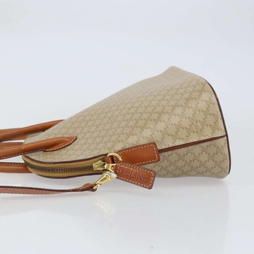 Celine Vintage Macadam Handbag Beige Canvas Good condition - Model View