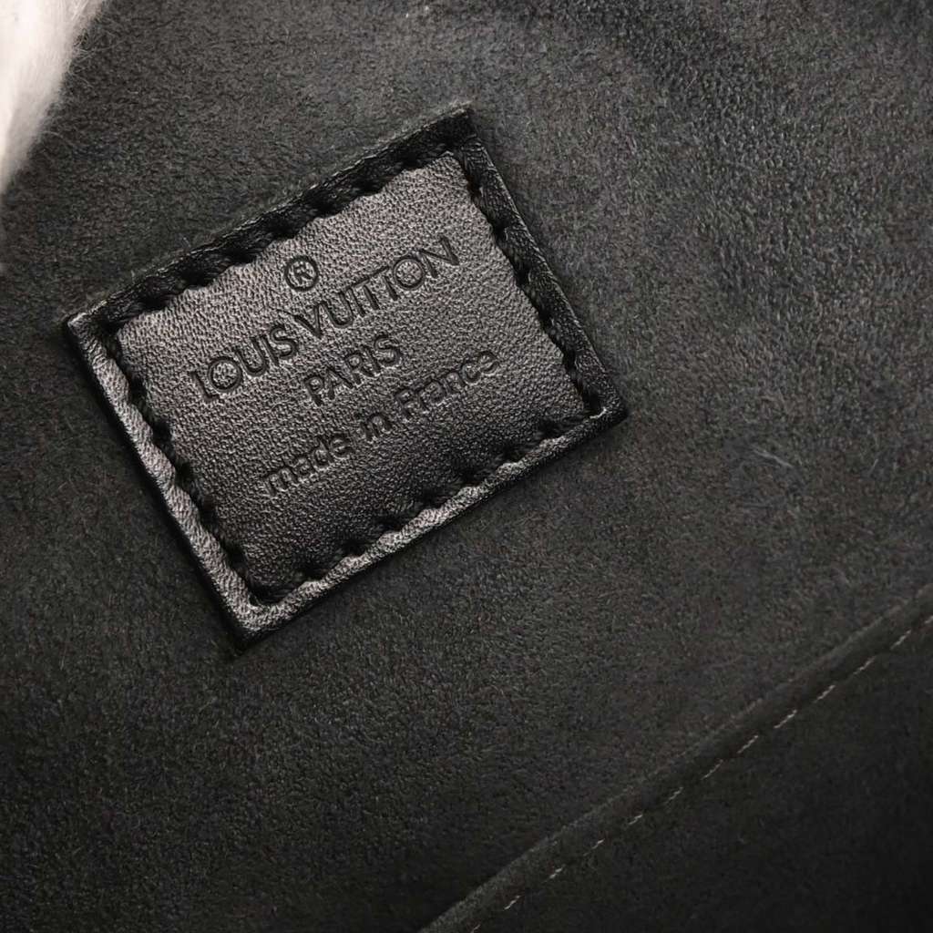 Louis Vuitton Sablons Handbag Black Leather Good condition - Box View