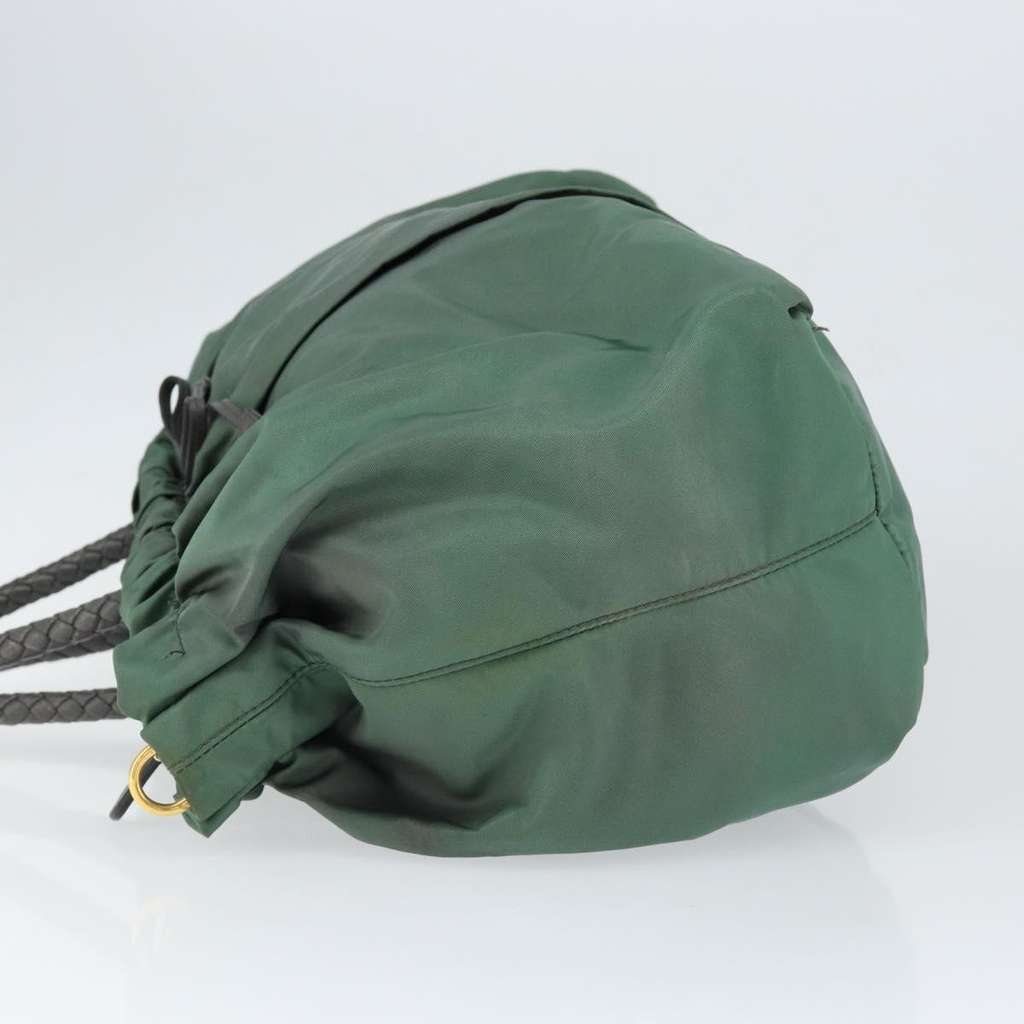 Prada Convertible Bow Tote Green Good condition - Model View