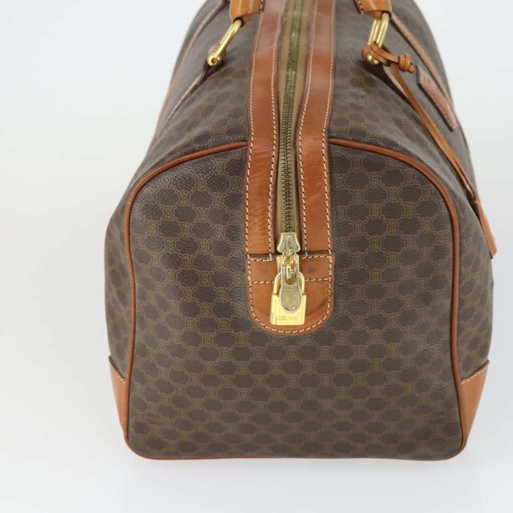 Celine Vintage Duffle Bag Brown Canvas Fair condition - Model View