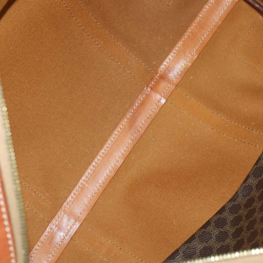 Celine Vintage Duffle Bag Brown Canvas Fair condition - Box View
