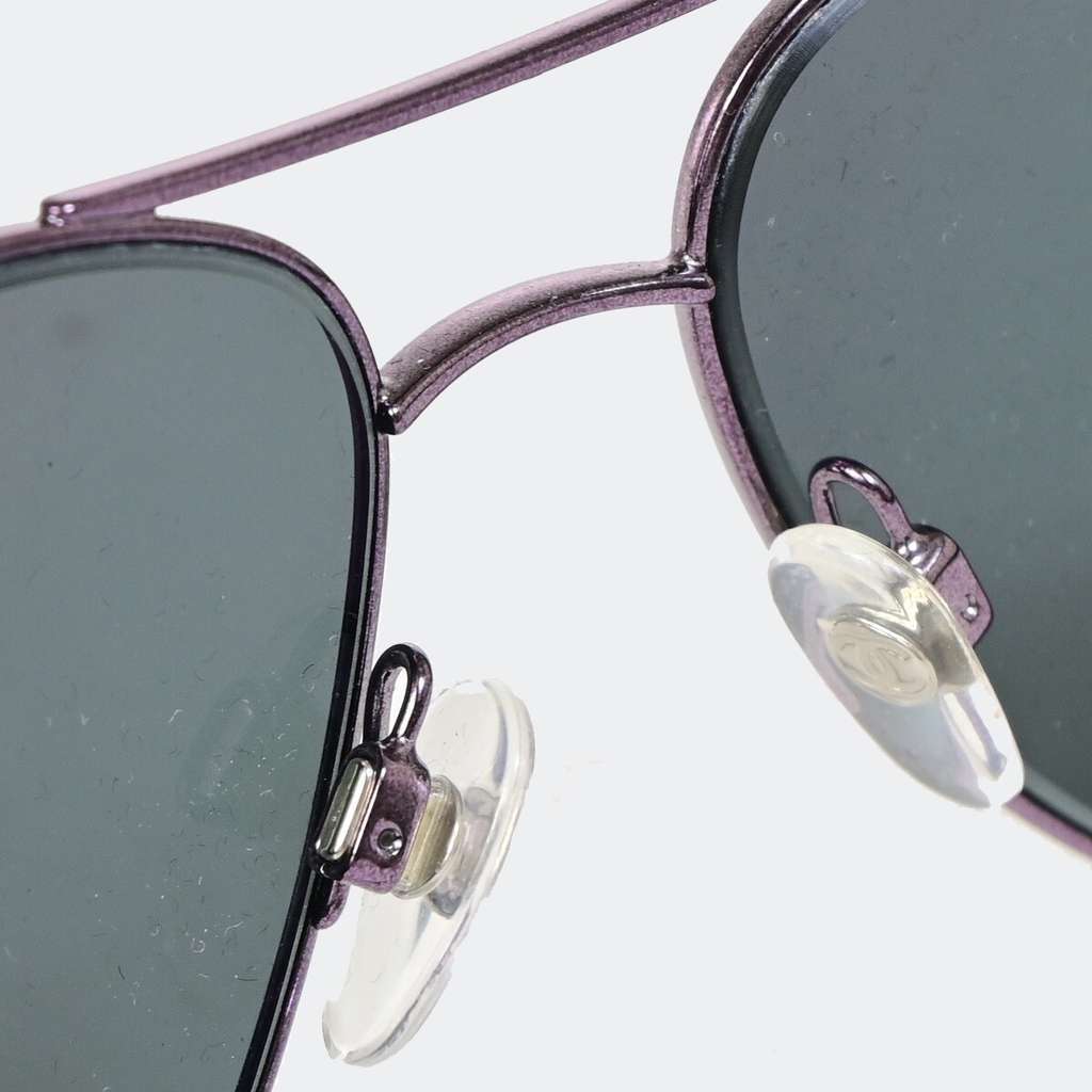 Chanel CC No. 5 Charm Chain Belt Purple Metal Very good condition - Box View