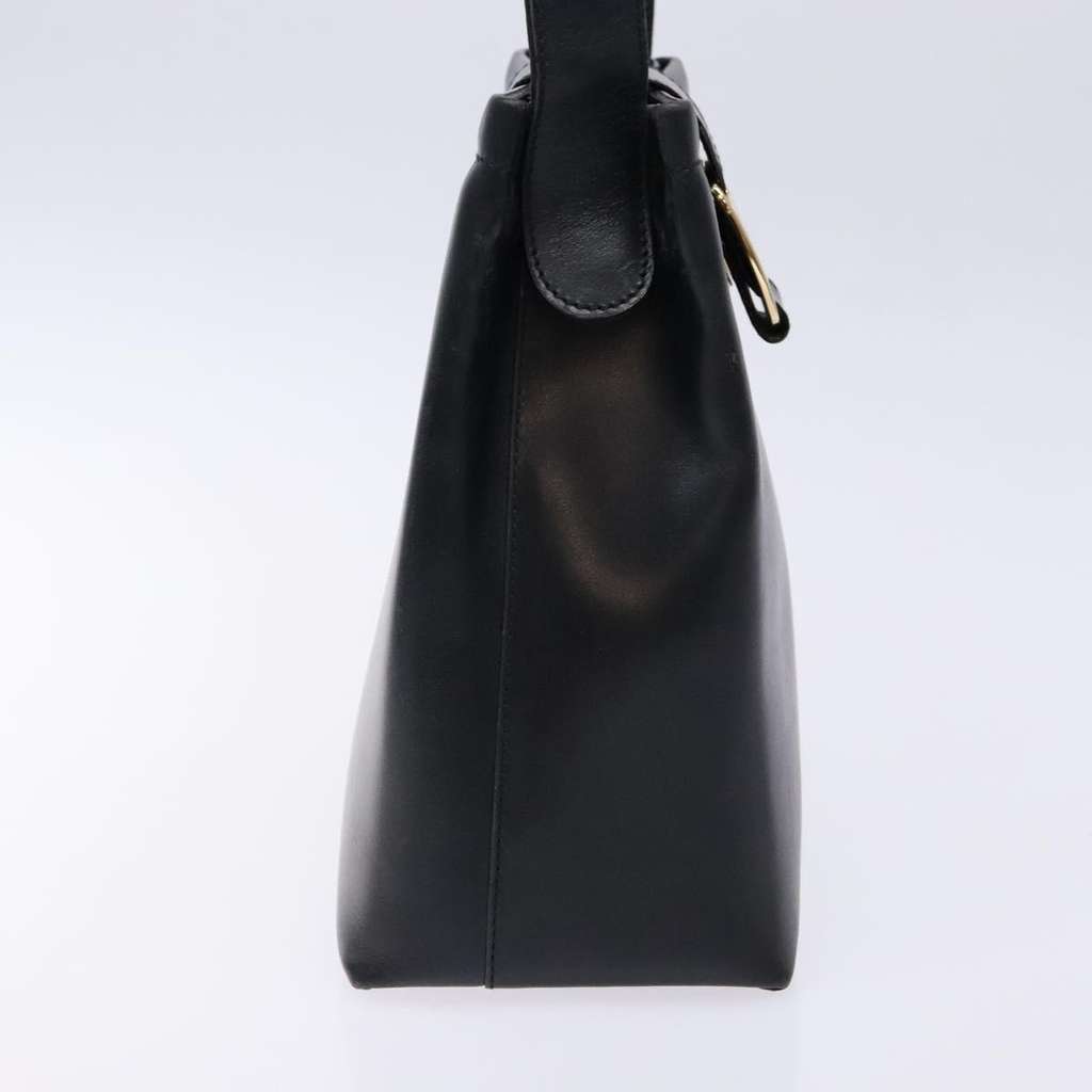 Salvatore Ferragamo Vala Shoulder Bag Navy Leather Good condition - Inside View