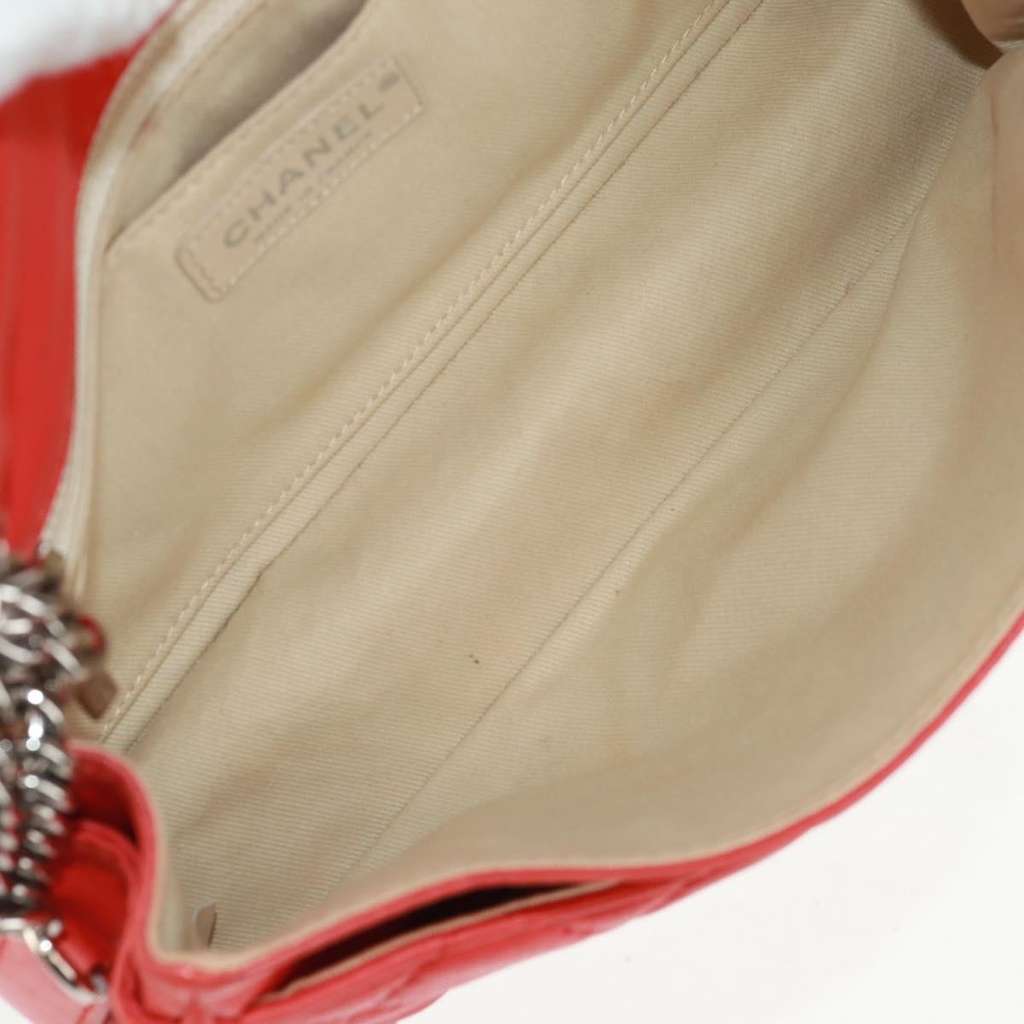 Chanel Icons Secret Label Flap Bag Red Leather Good condition - Box View