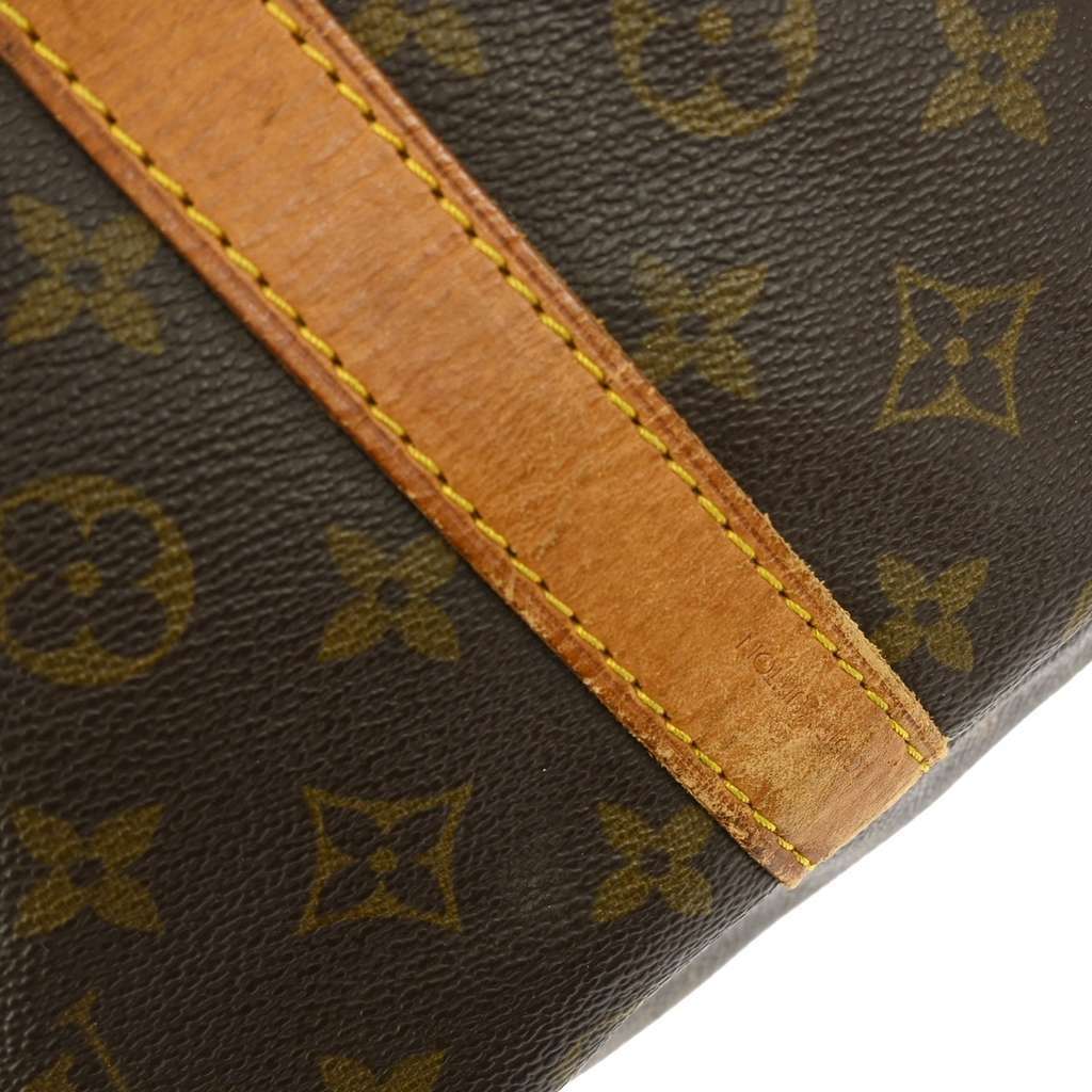 Louis Vuitton Keepall Bandouliere Bag Brown Canvas Fair condition - Box View