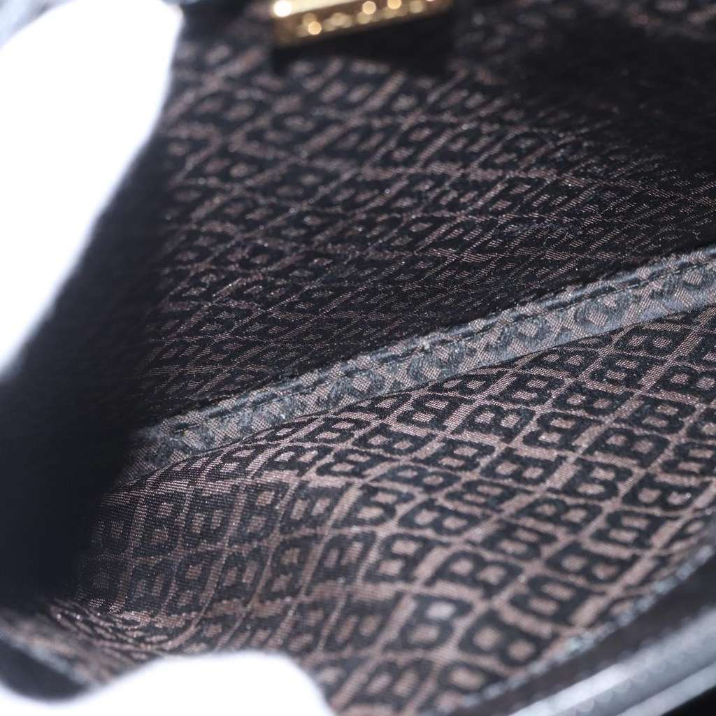 Bally Vintage Shoulder Bag Black Leather Good condition - Box View