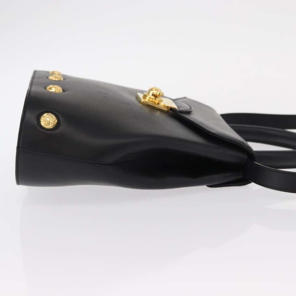 Salvatore Ferragamo Vintage Handbag Black Leather Good condition - Inside View