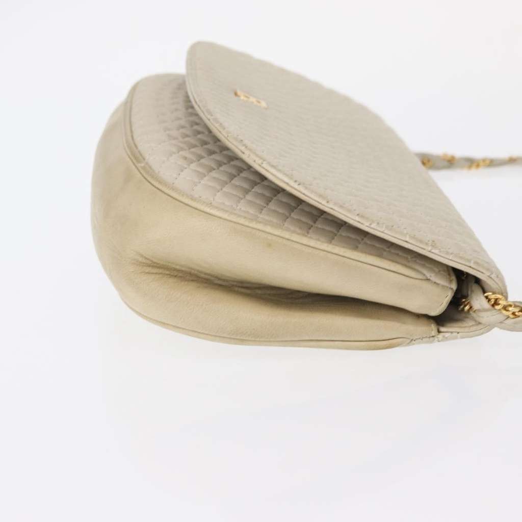 Bally Vintage Shoulder Bag White Leather Good condition - Inside View