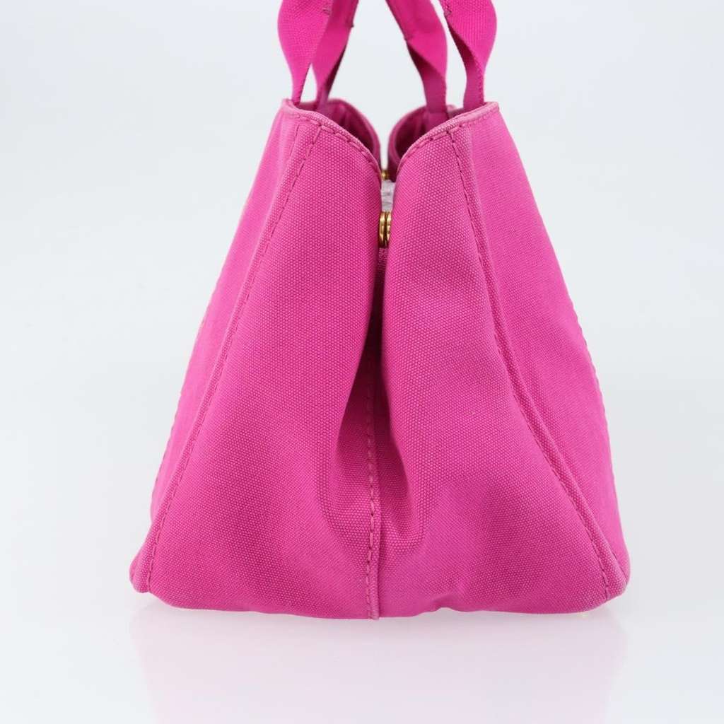 Prada Canapa Tote Pink Canvas Good condition - Model View