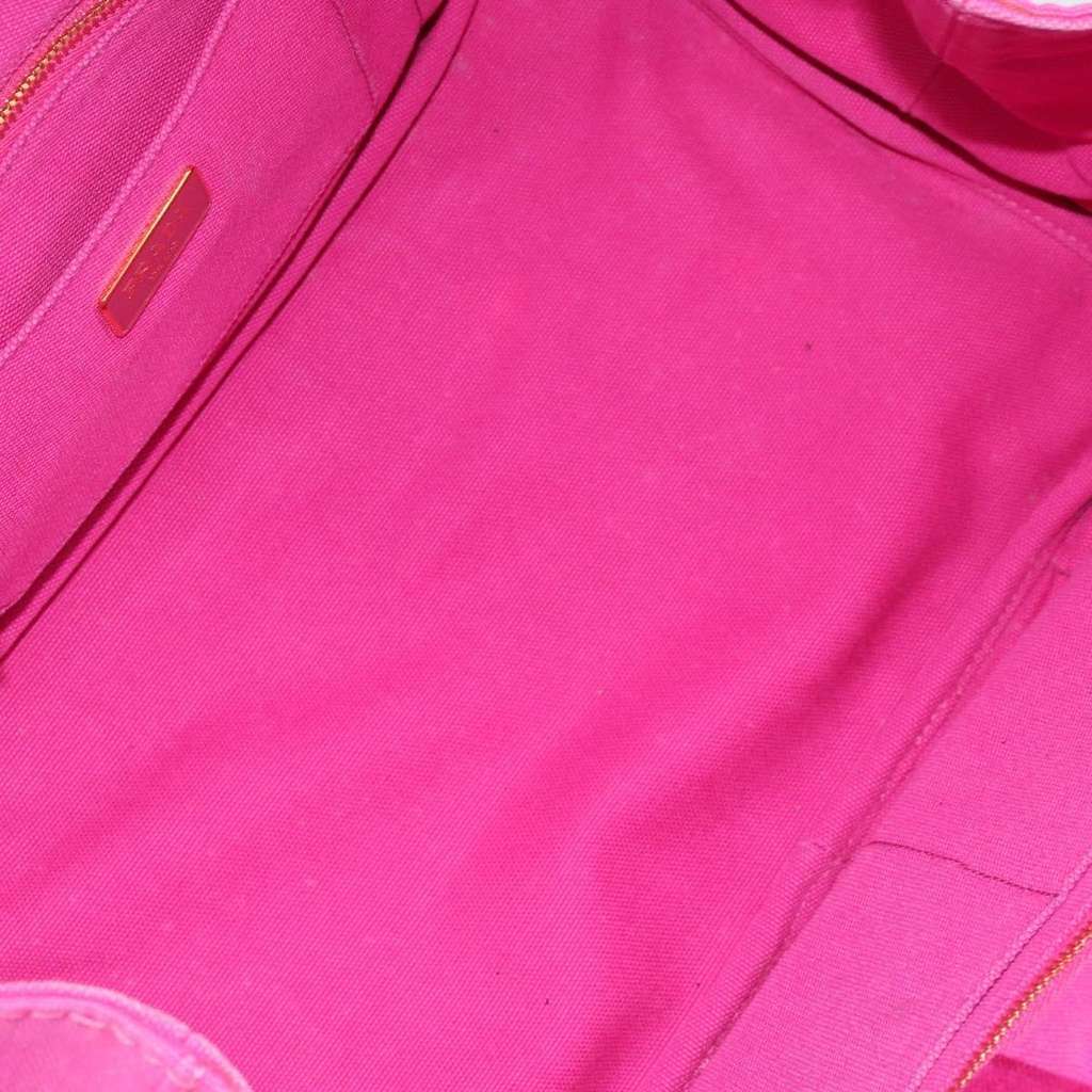 Prada Canapa Tote Pink Canvas Good condition - Box View