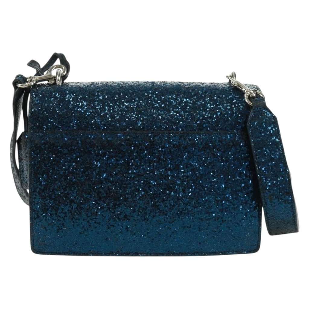 Saint Laurent Sunset Satchel Blue Leather Good condition - Back View