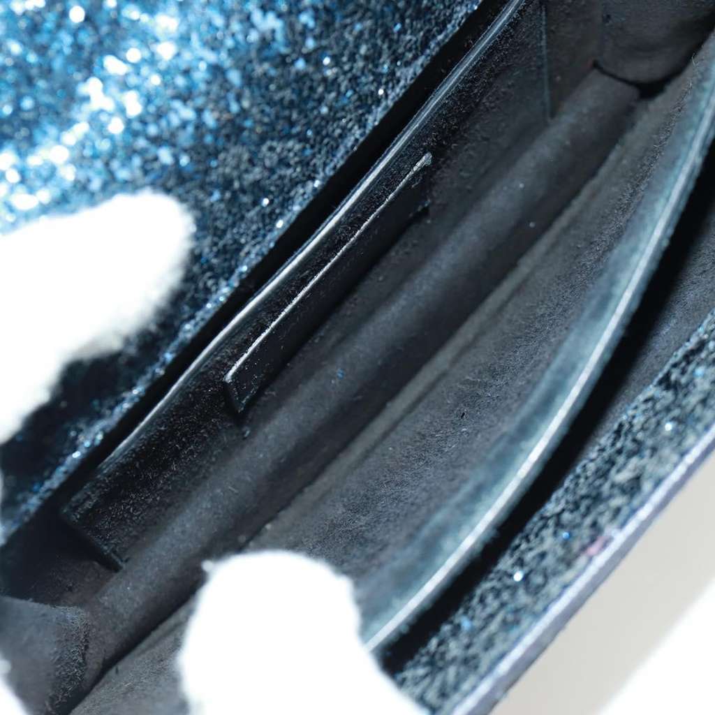 Saint Laurent Sunset Satchel Blue Leather Good condition - Box View