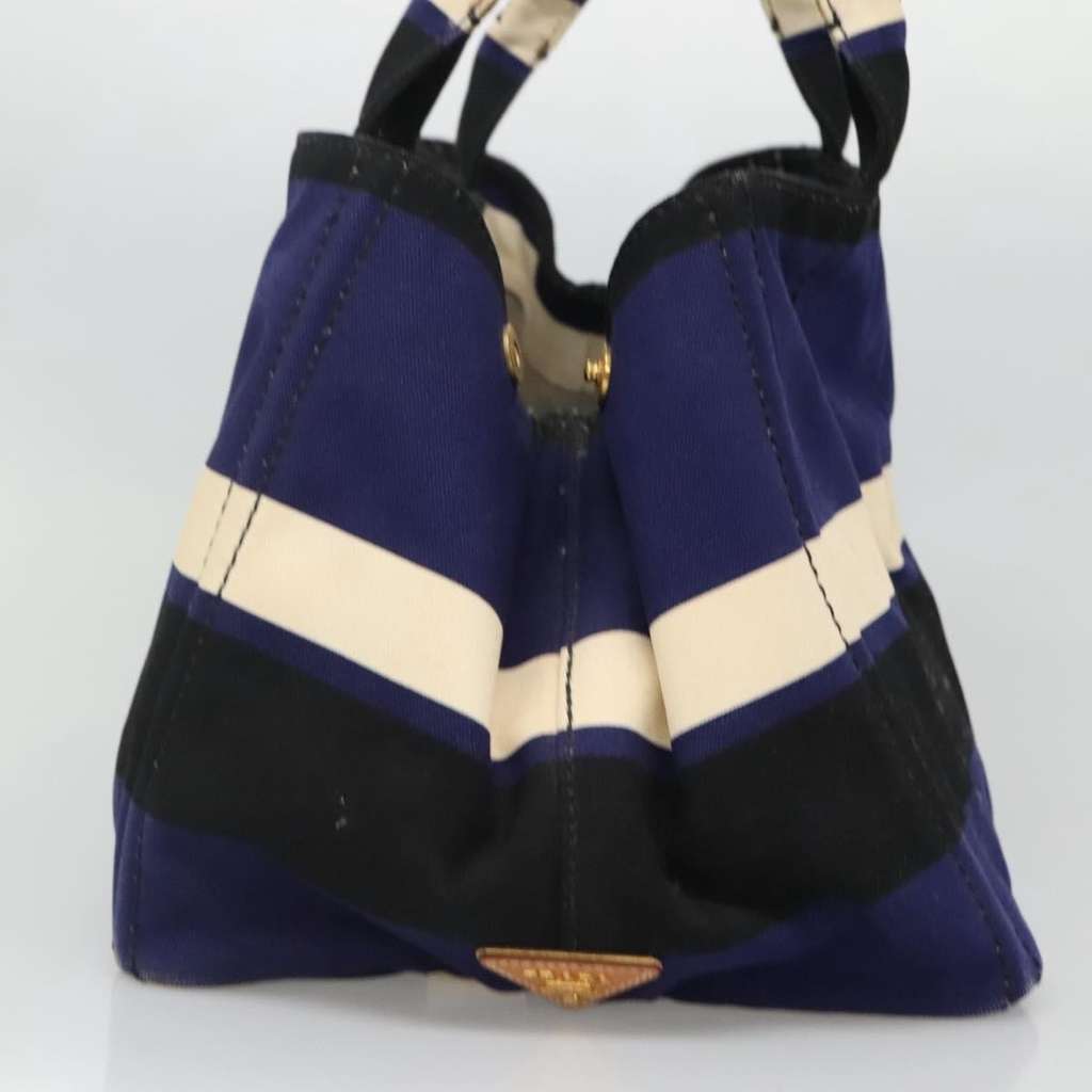 Prada Canapa Open Tote Blue Canvas Good condition - Inside View
