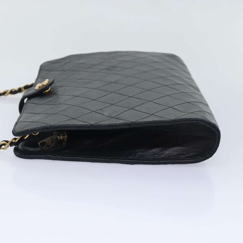 Chanel Vintage Shoulder Bag Black Leather Fair condition - Inside View