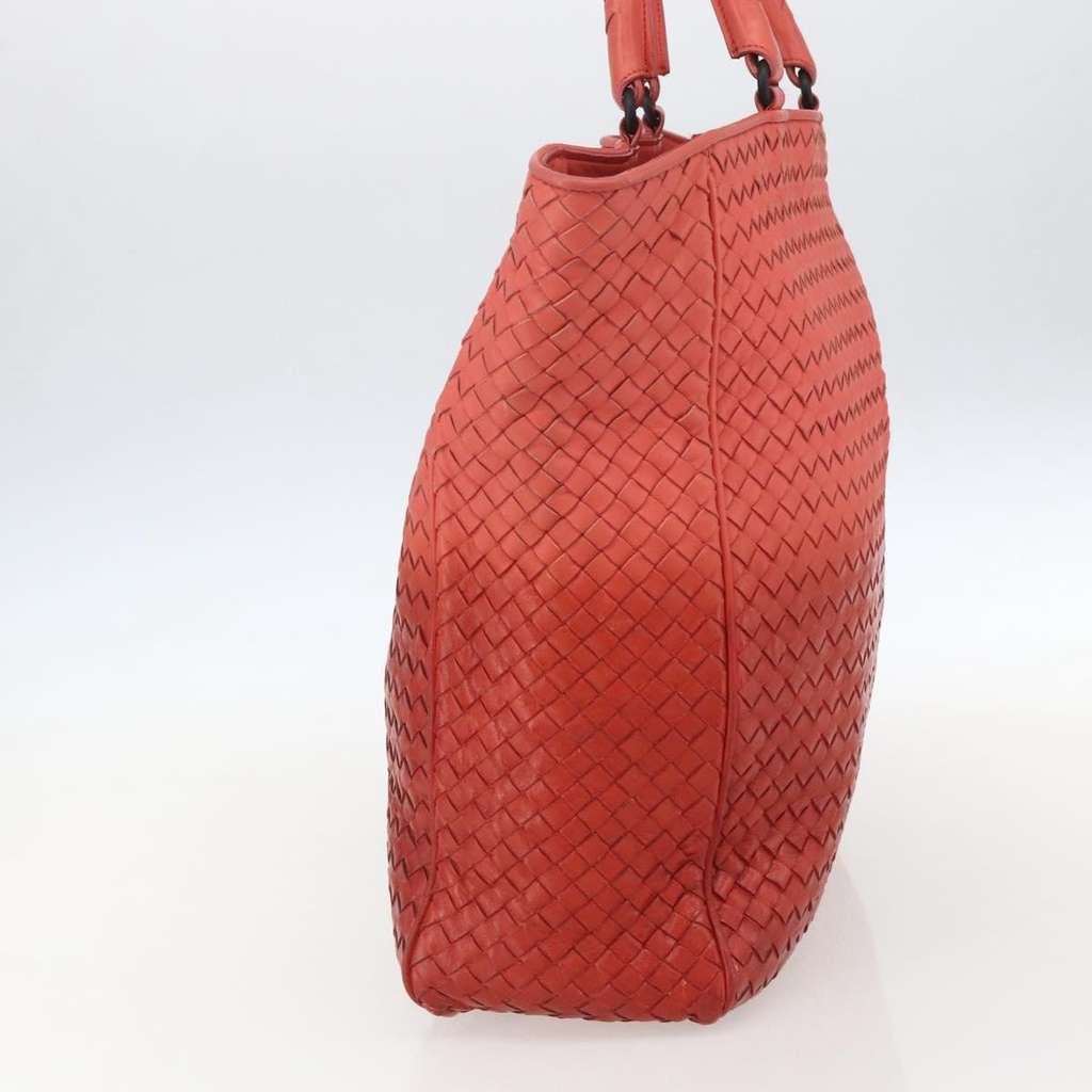 Bottega Veneta Intrecciato Tote Orange Leather Good condition - Inside View