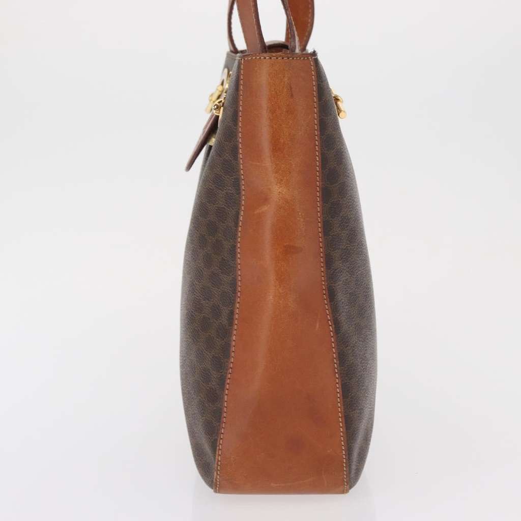 Celine Vintage Macadam Shoulder Bag Brown Canvas Good condition - Inside View