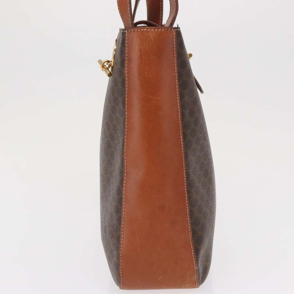 Celine Vintage Macadam Shoulder Bag Brown Canvas Good condition - Model View