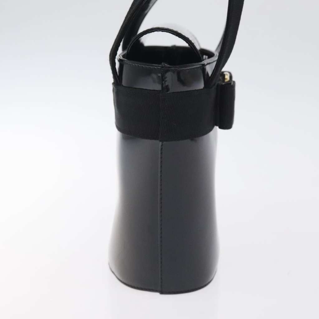 Salvatore Ferragamo Vara Bow Top Handle Bucket Bag Black Good condition - Model View