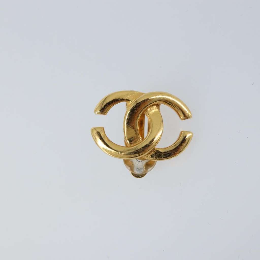 Chanel CC Clip On Earring Gold Metal Good condition - Inside View