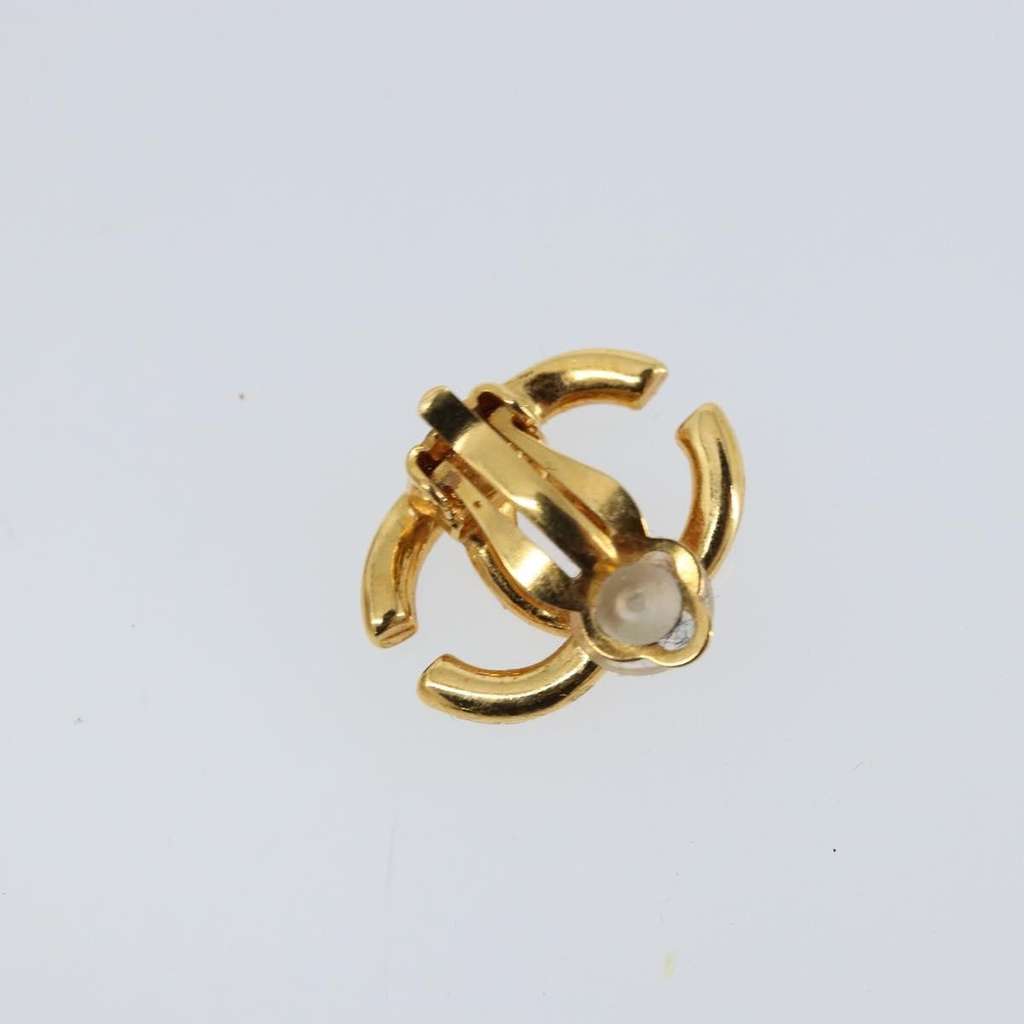 Chanel CC Clip On Earring Gold Metal Good condition - Box View