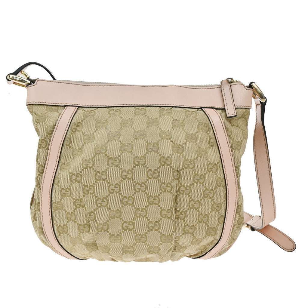 Gucci D-Ring Shoulder Bag (Outlet) Brown Canvas Good condition - Back View
