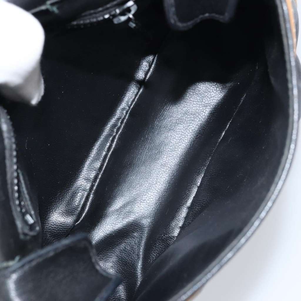 Celine Vintage Shoulder Bag Black Leather Good condition - Box View