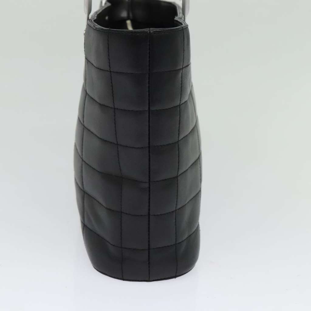 Chanel Vintage Chocolate Bar Tote Black Leather Good condition - Inside View