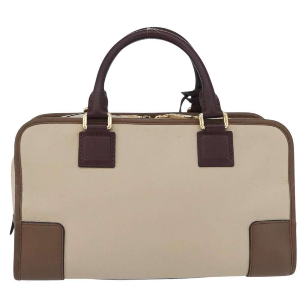 Loewe Amazona Bag Beige Leather Good condition - Back View