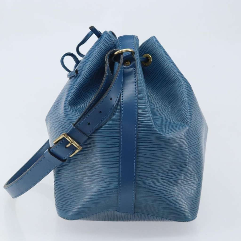 Louis Vuitton Petit Noe Handbag Blue Leather Fair condition - Inside View