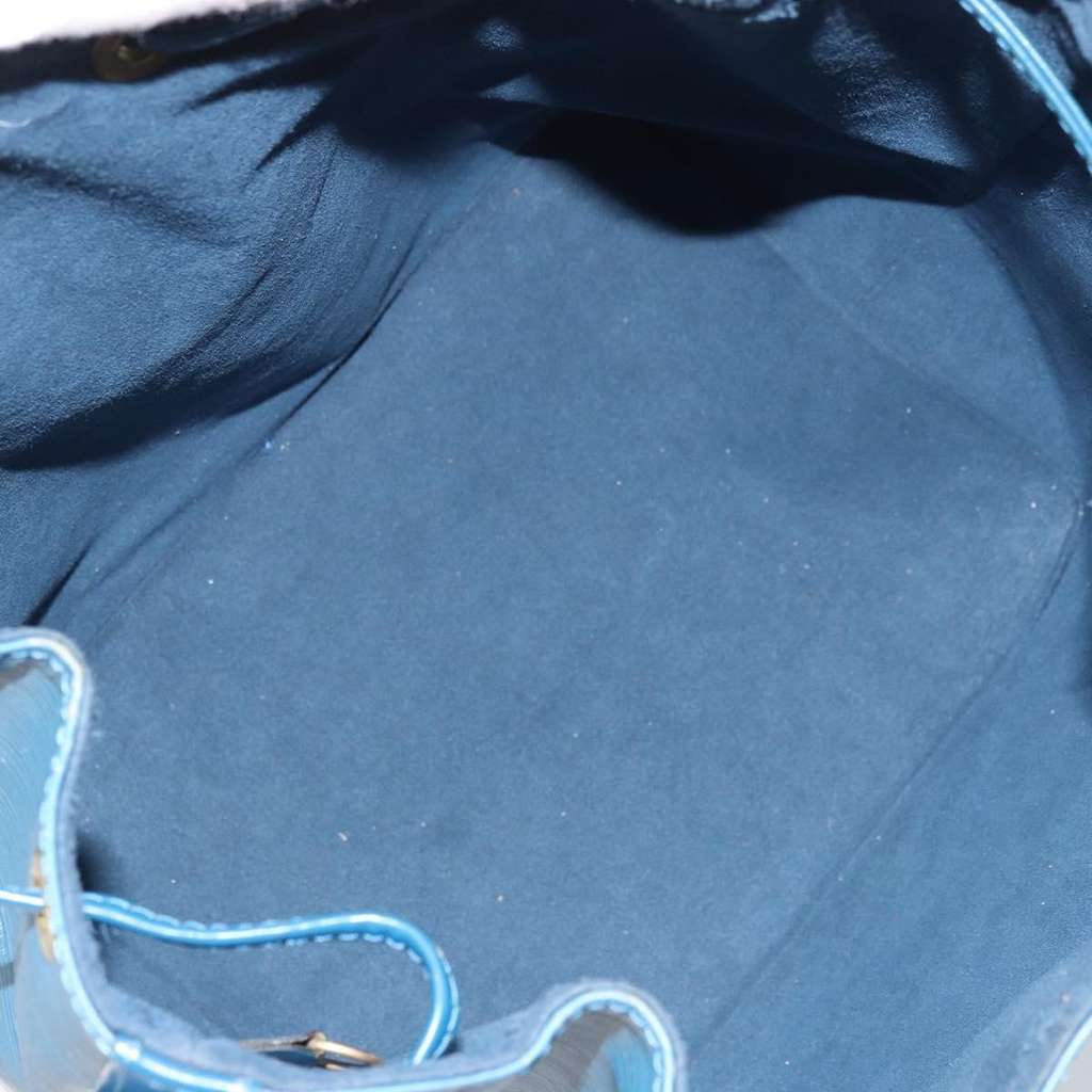 Louis Vuitton Petit Noe Handbag Blue Leather Fair condition - Box View