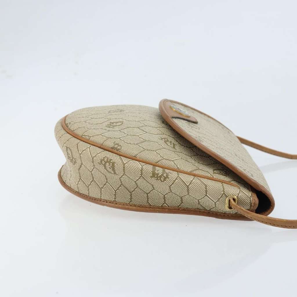 Christian Dior Vintage Honeycomb Shoulder Bag Beige Canvas Good condition - Inside View