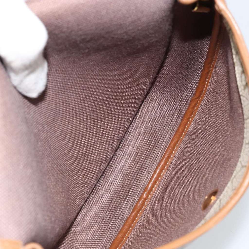 Christian Dior Vintage Honeycomb Shoulder Bag Beige Canvas Good condition - Box View