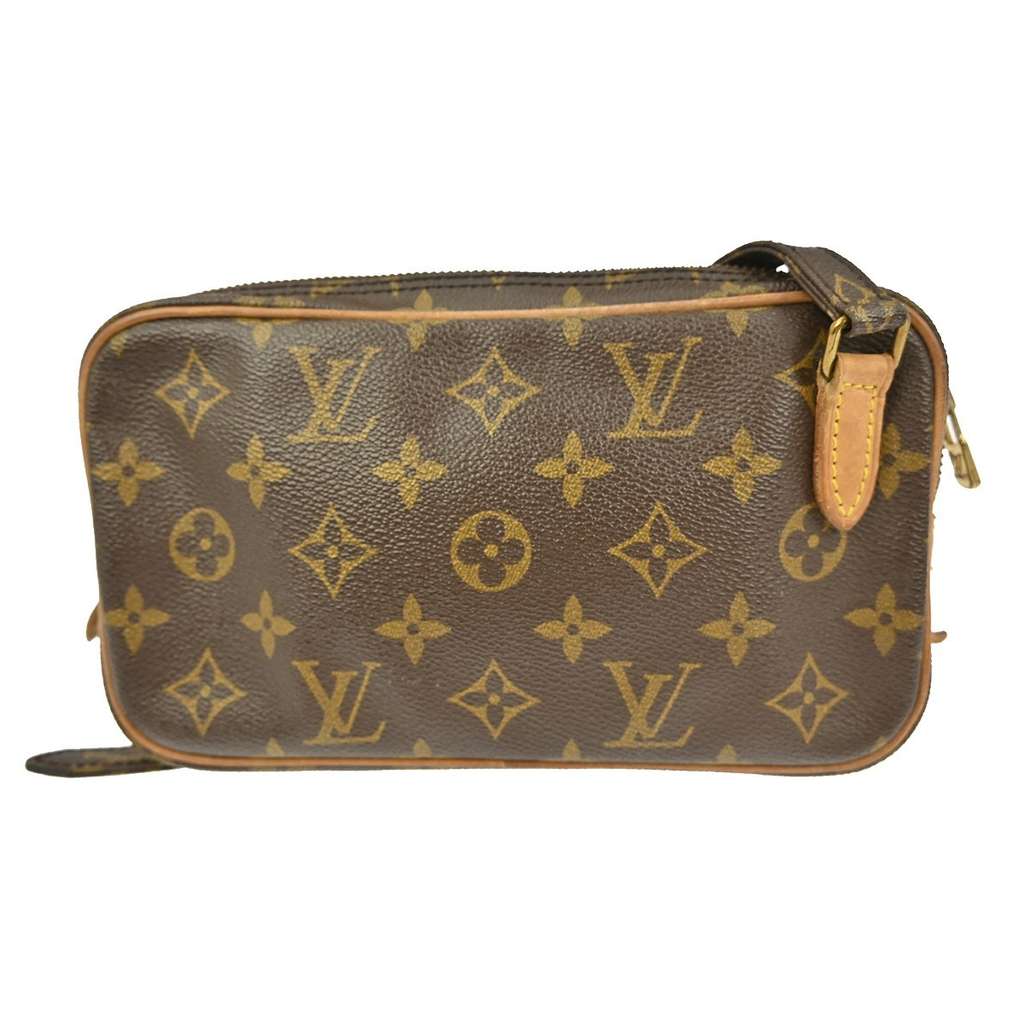 Louis Vuitton Pochette Marly Bandouliere Bag Brown Canvas Good condition - Back View