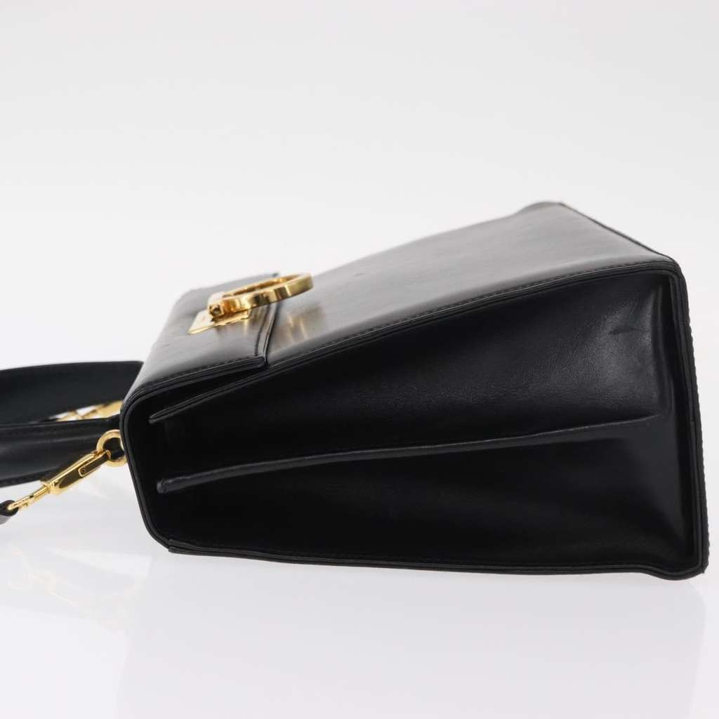 Salvatore Ferragamo Convertible Top Handle Bag Black Leather Good condition - Model View