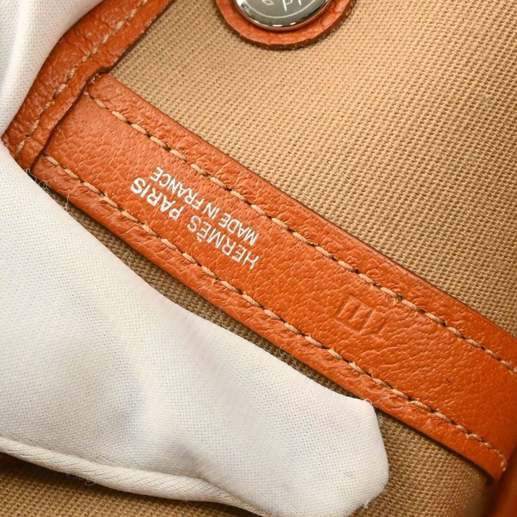 Hermès Garden Party Tote Orange Canvas Good condition - Box View