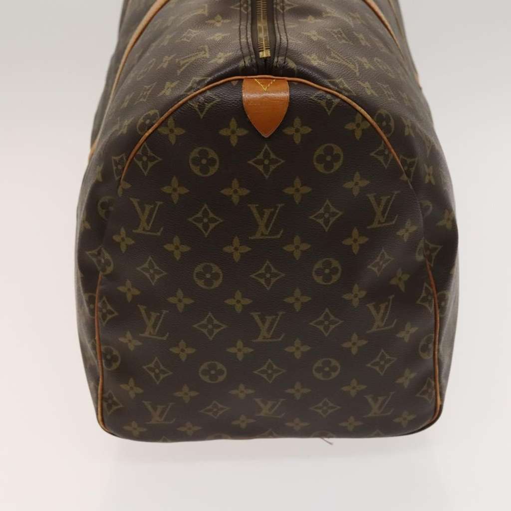 Louis Vuitton Keepall Bag Brown Canvas Fair condition - Model View