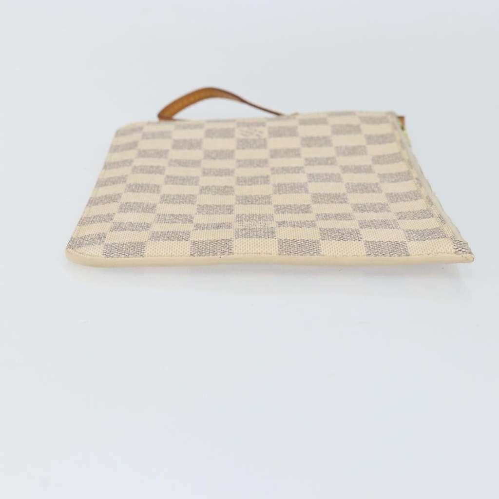 Louis Vuitton Neverfull Pochette White Canvas Good condition - Inside View