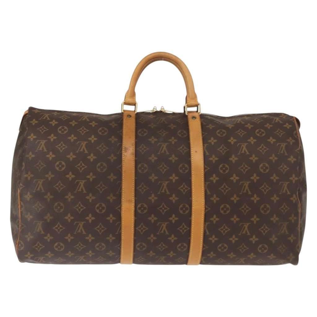 Louis Vuitton Keepall Bag Brown Canvas Good condition - Back View