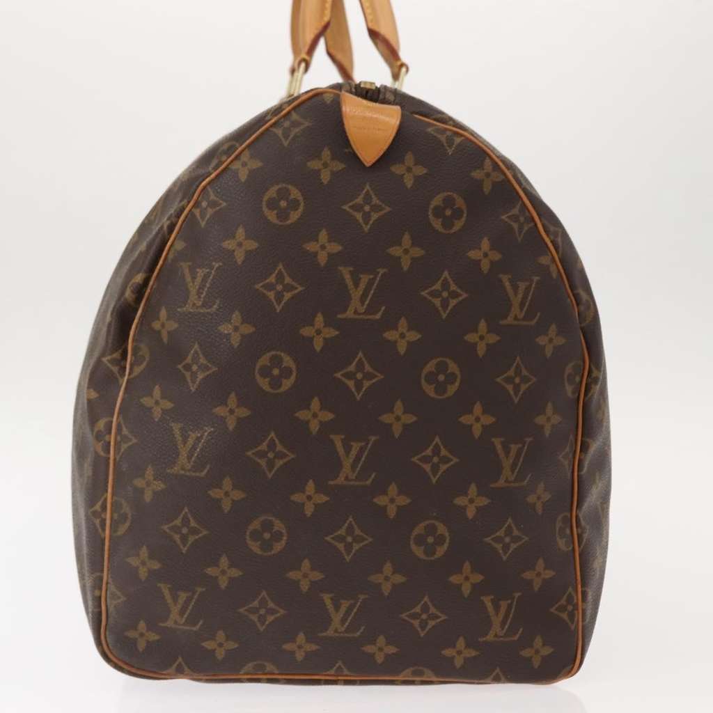 Louis Vuitton Keepall Bag Brown Canvas Good condition - Model View