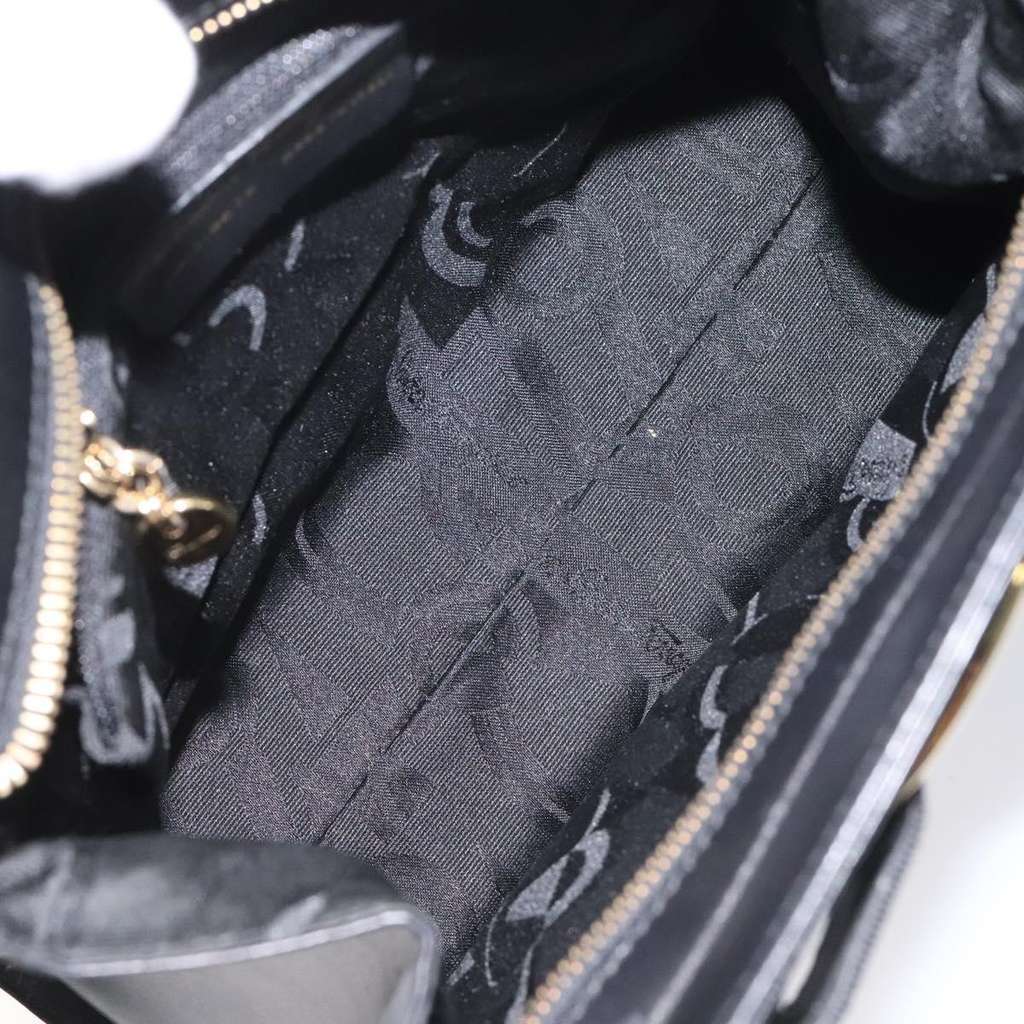 Salvatore Ferragamo Vara shoulder Bag Black Leather Good condition - Box View