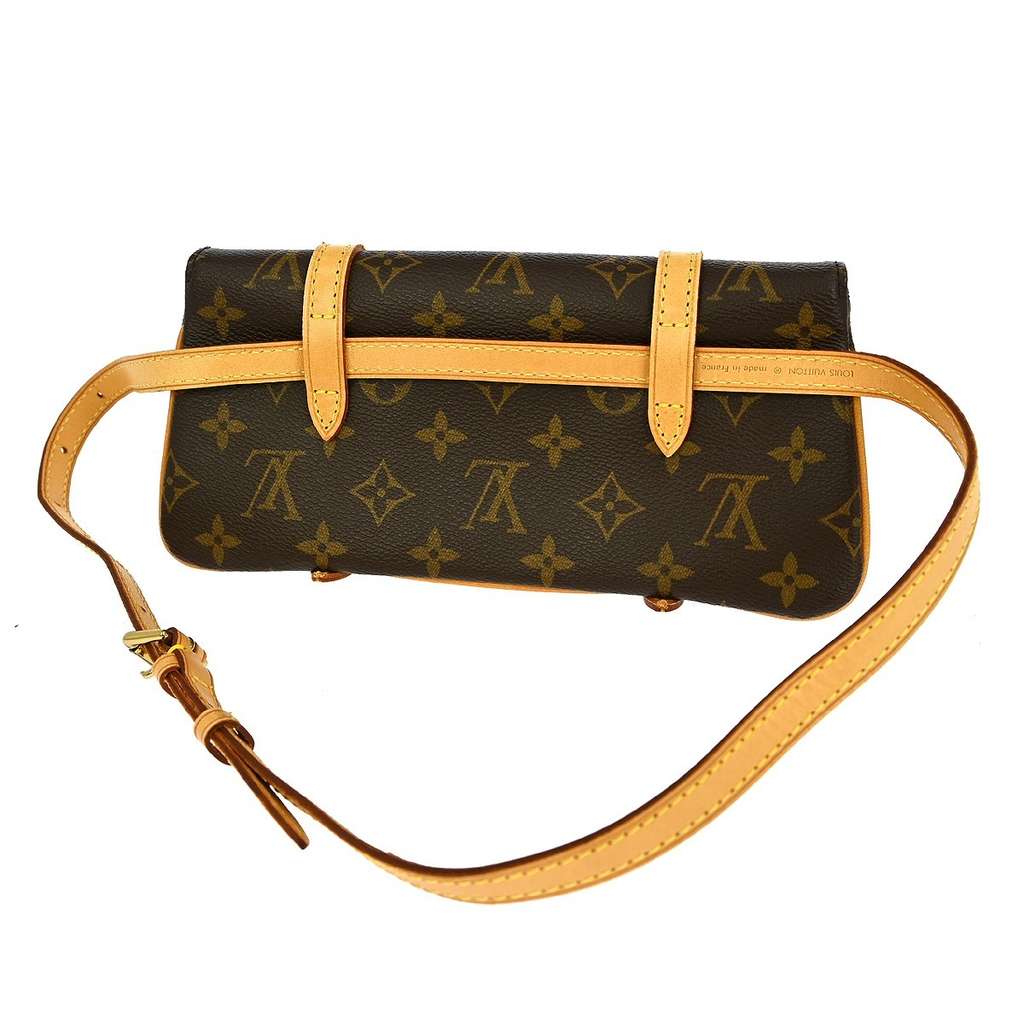 Louis Vuitton Marelle Waist Bag Brown Canvas Good condition - Back View