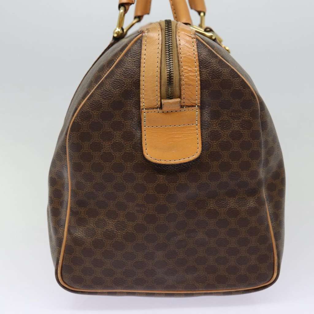 Celine Vintage Boston Bag Brown Canvas Good condition - Model View